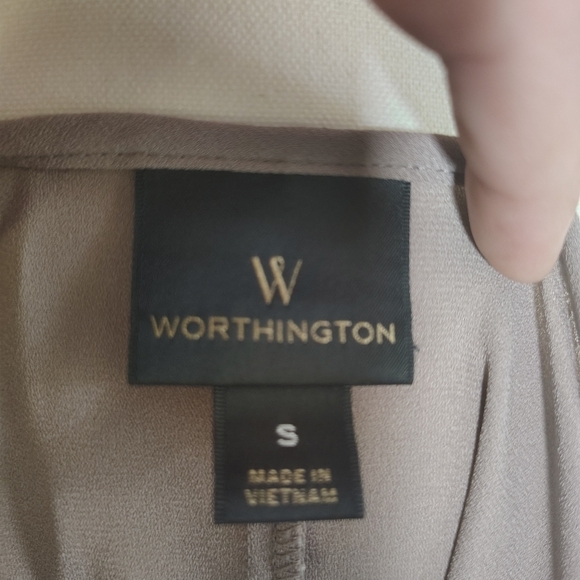 Worthington Taupe Sleeveless Tank Top - Picture 4 of 4